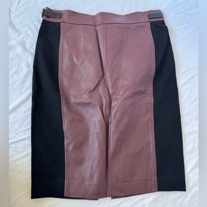 Ann Taylor Faux Leather Pencil Skirt